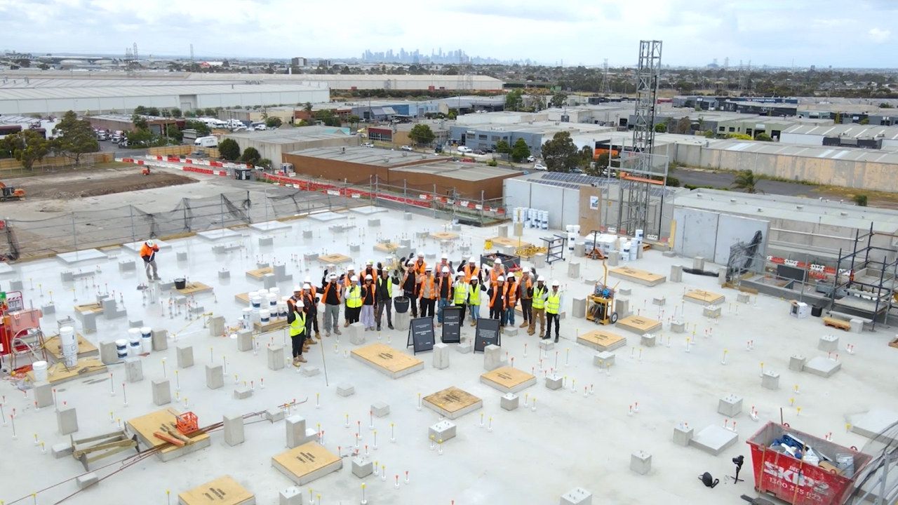 Topping Out | NEXTDC M2 Melbourne Stage 6